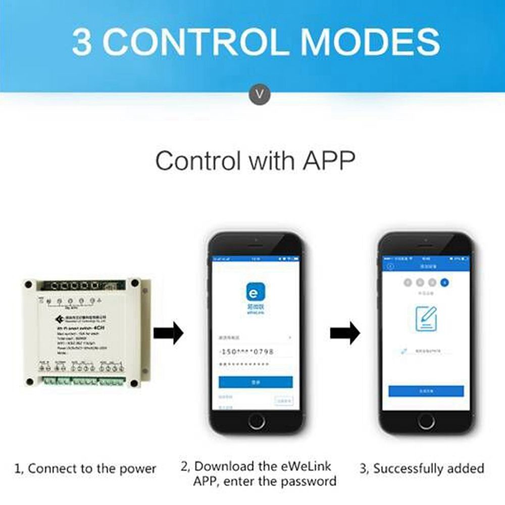 AC-220V-10A-Control-Smart-Switch-Point-Remote-Relay-4-Channel-WiFi-Module-With-Shell-And-433M-Remote-1354776