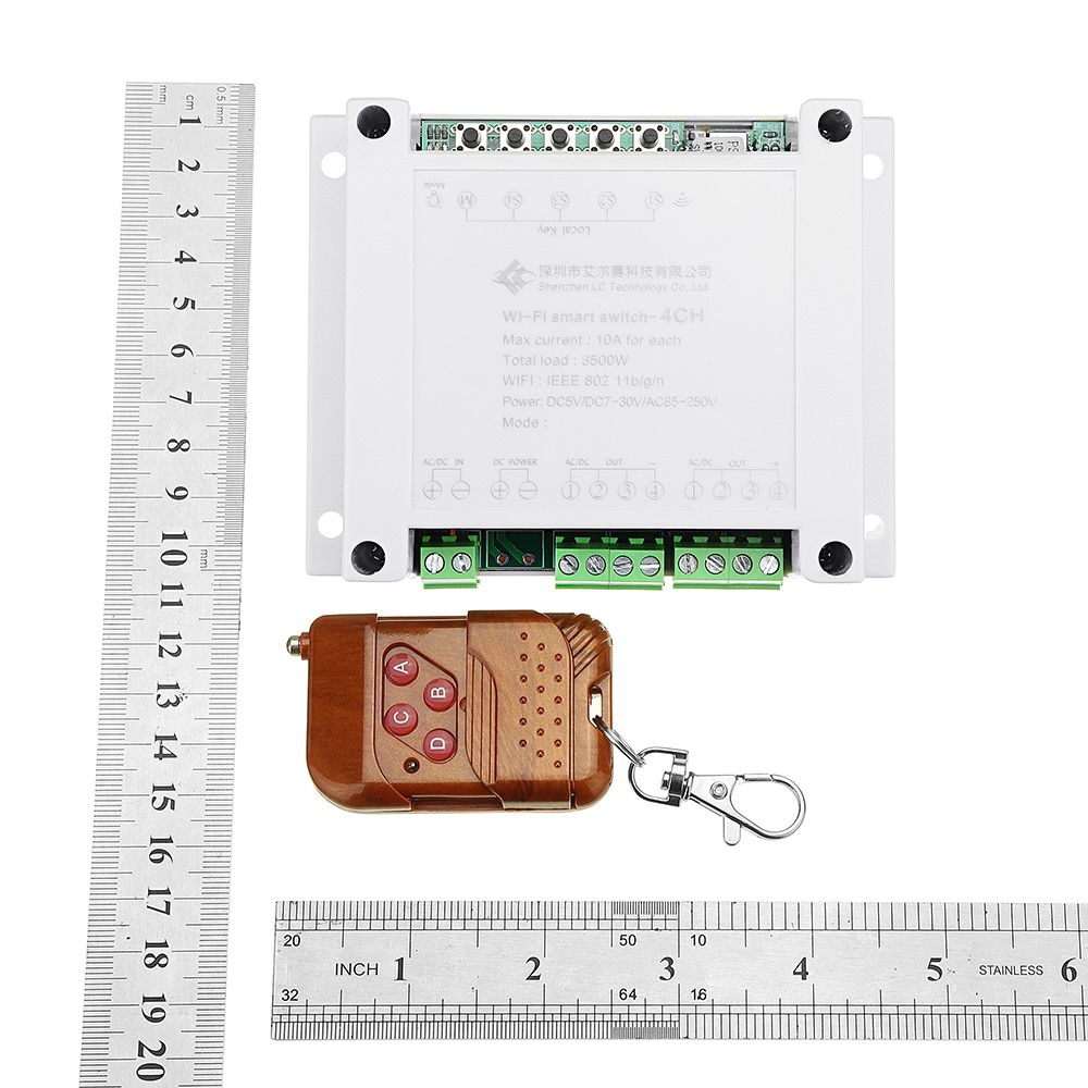 AC-220V-10A-Control-Smart-Switch-Point-Remote-Relay-4-Channel-WiFi-Module-With-Shell-And-433M-Remote-1354776