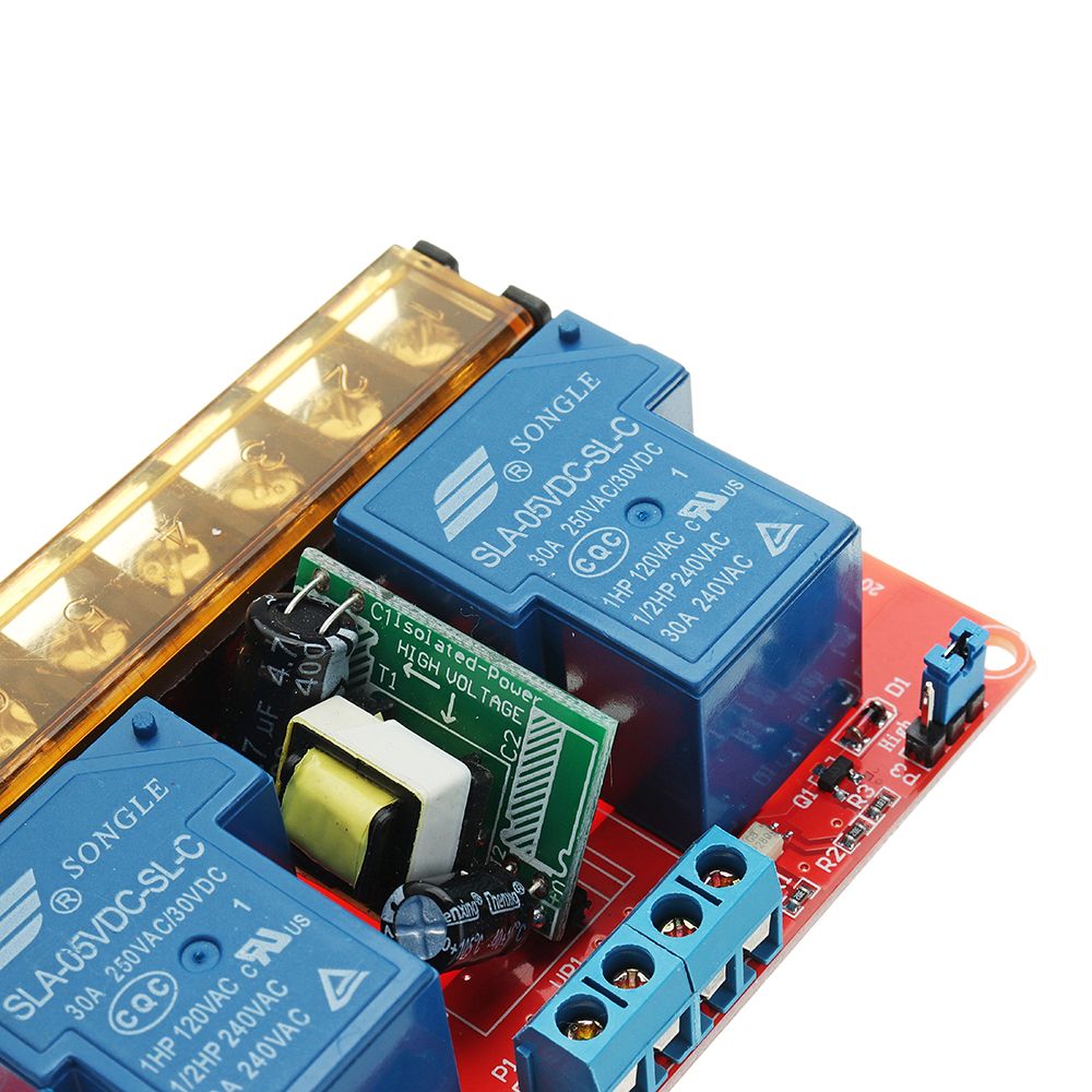 DC-5V-AC-100V-To-250V-30A-760mA-2-Channel-Relay-Module-Board-With-High-And-Low-Level-1306877