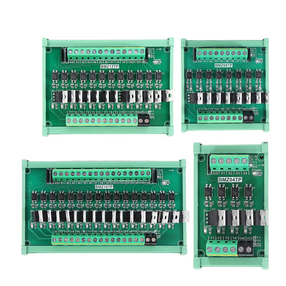 IO-Card-PLC-Signal-Amplifier-Board-NPN-to-PNP-Mutual-Input-Optocoupler-Isolation-Transistor-Output-R-1545489