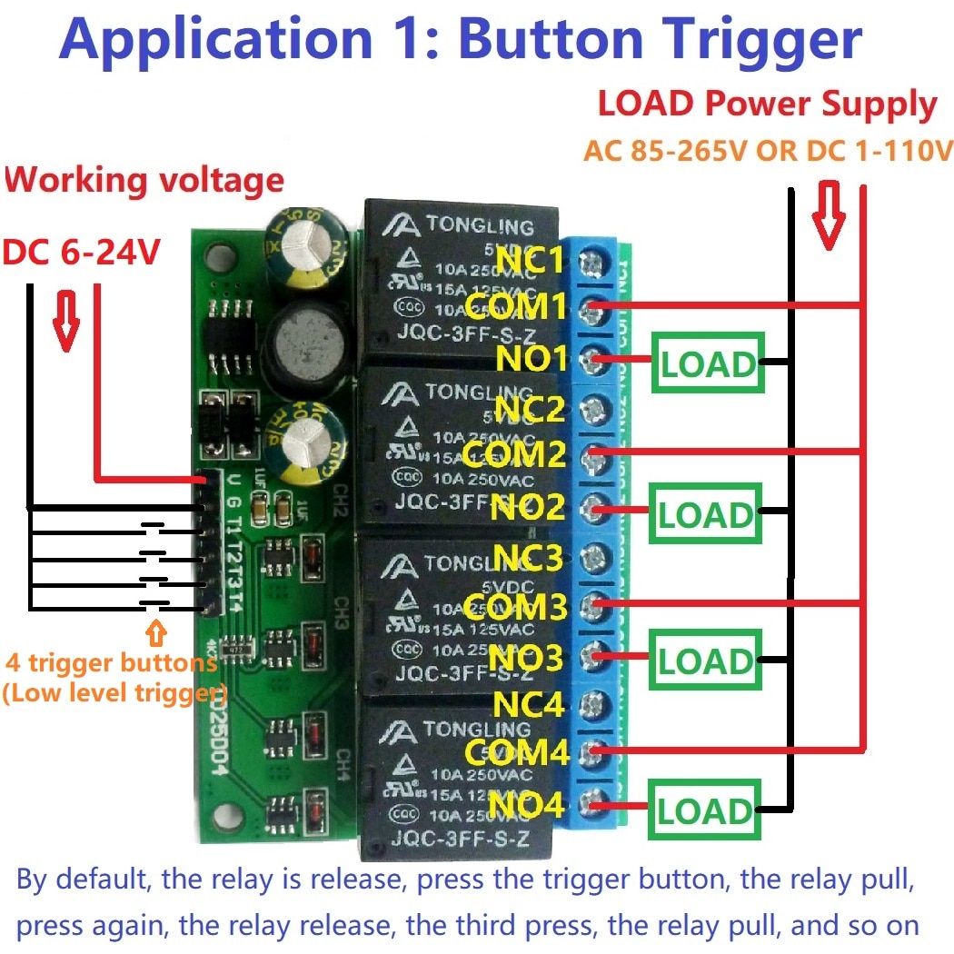 IO25D04-4CH-DC-6V-24V-Flip-Flop-Latch-Relay-Module-Bistable-Self-locking-Electronic-Switch-Low-Pulse-1658212