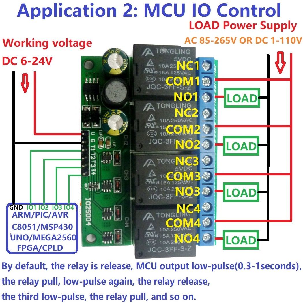 IO25D04-4CH-DC-6V-24V-Flip-Flop-Latch-Relay-Module-Bistable-Self-locking-Electronic-Switch-Low-Pulse-1658212