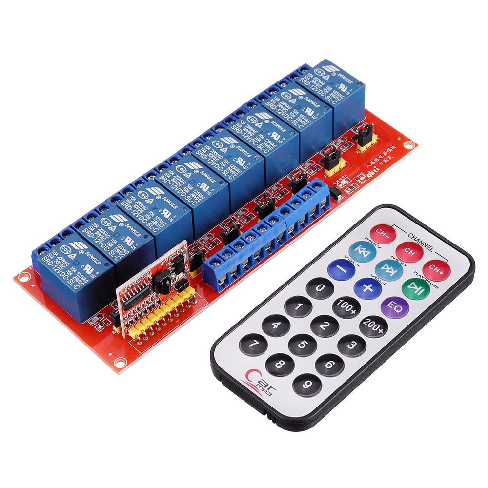 Multi-function-Infrared-Remote-Control-8-Channel-Relay-Module-Inching-SwitchSelf-lock-Switch-5V12V24-1660830