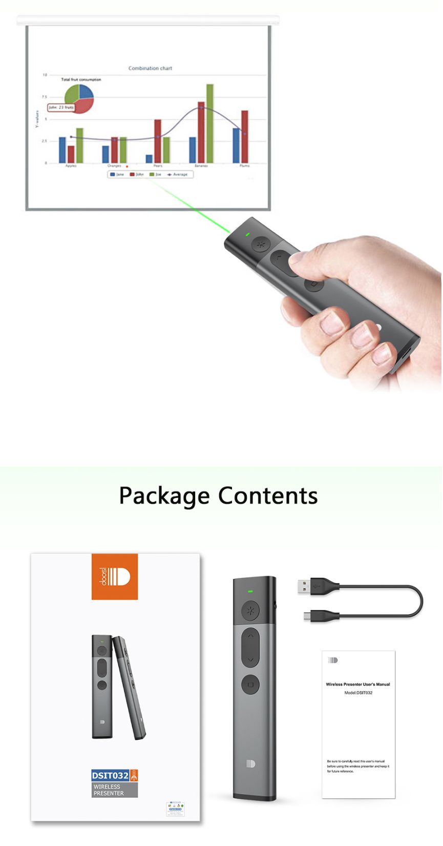 Doosl-DSIT032-24G-Wireless-Green-Light-Laser-Pointer-Presenter-for-PPT-Speech-Meeting-Presentation-1348372