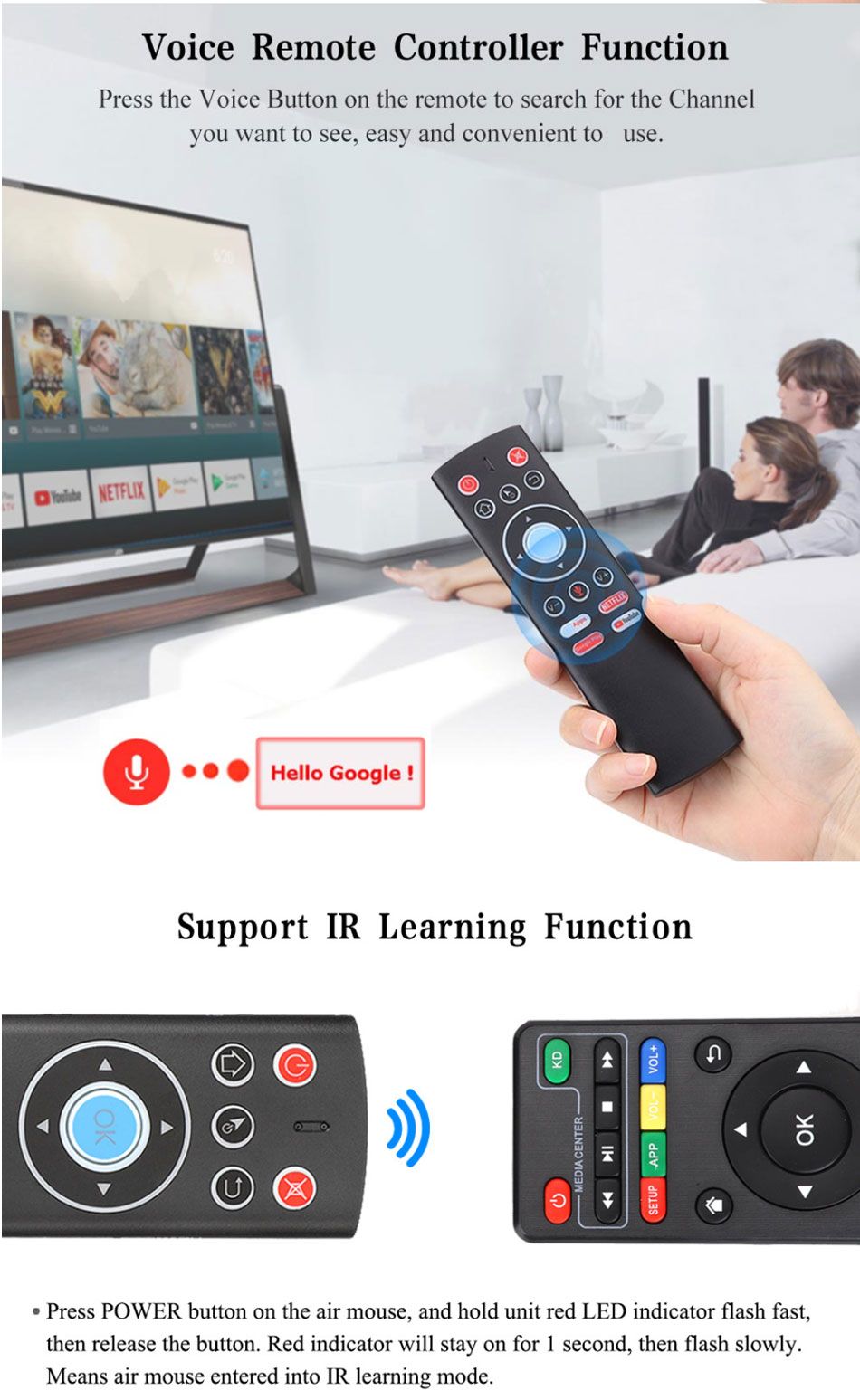 T1-24G-Wireless-6-axis-Gyroscope-Voice-Remote-Control-IR-Learning-for-H96-X88-Pro-A95X-F2-HK1-Max-Mi-1559794
