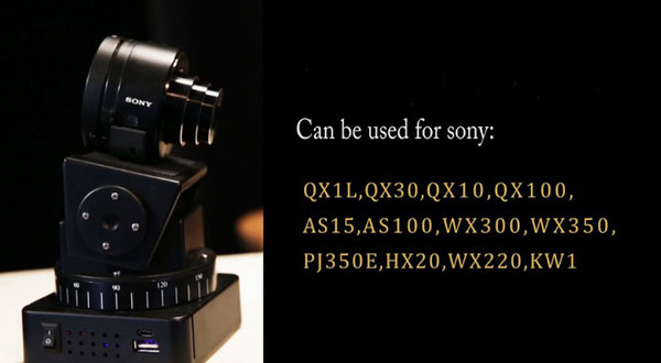 YT260-Remote-Control-Head-Pan-TILT-For-Gopro-Hero-Yi-Sony-QX1LQX10QX30QX100-1023110