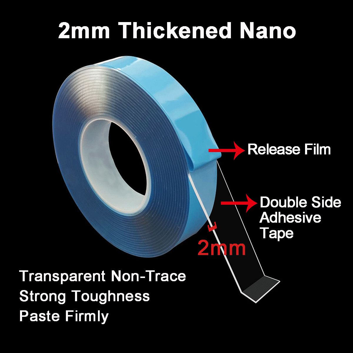 1235M-Double-Sided-Tape-Heavy-Duty-Adhesive-Traceless-Clear-Washable-Remove-1544418