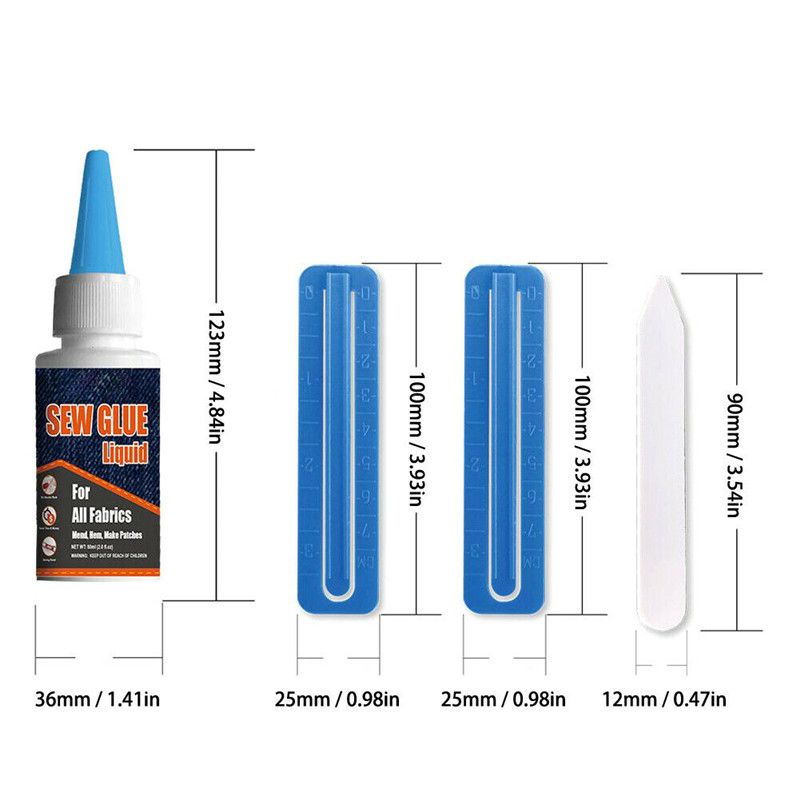 60ml-Fabric-Glue-Set-Car-Leather-Repair-Textile-Hemming-Sewing-Extra-Strong-Bond-1623758