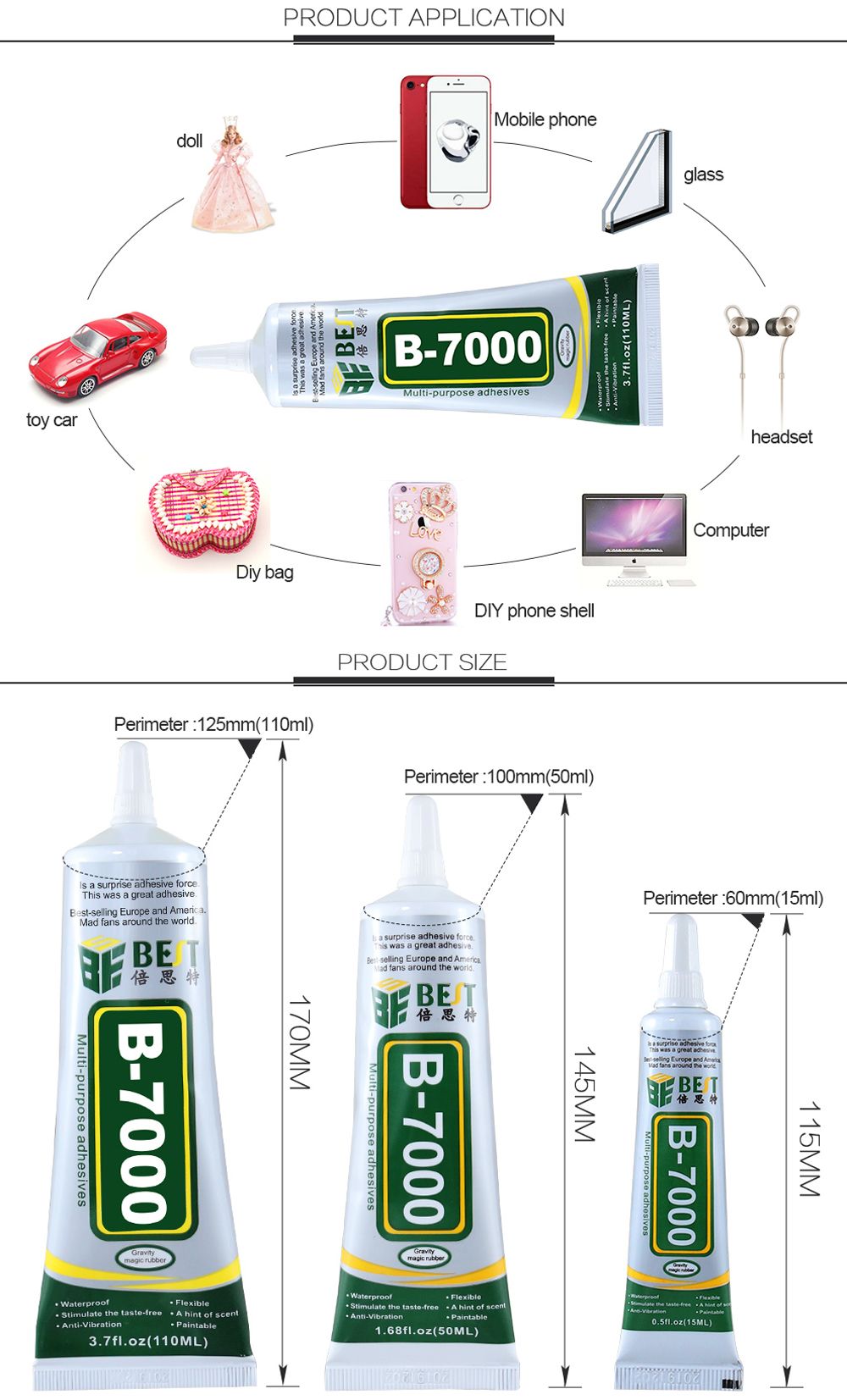 BEST-B-7000-Multi-Purpose-Adhesive-Glue-Epoxy-Resin-Diy-Crafts-Glass-Touch-Screen-Cell-Phone-Super-G-1351880