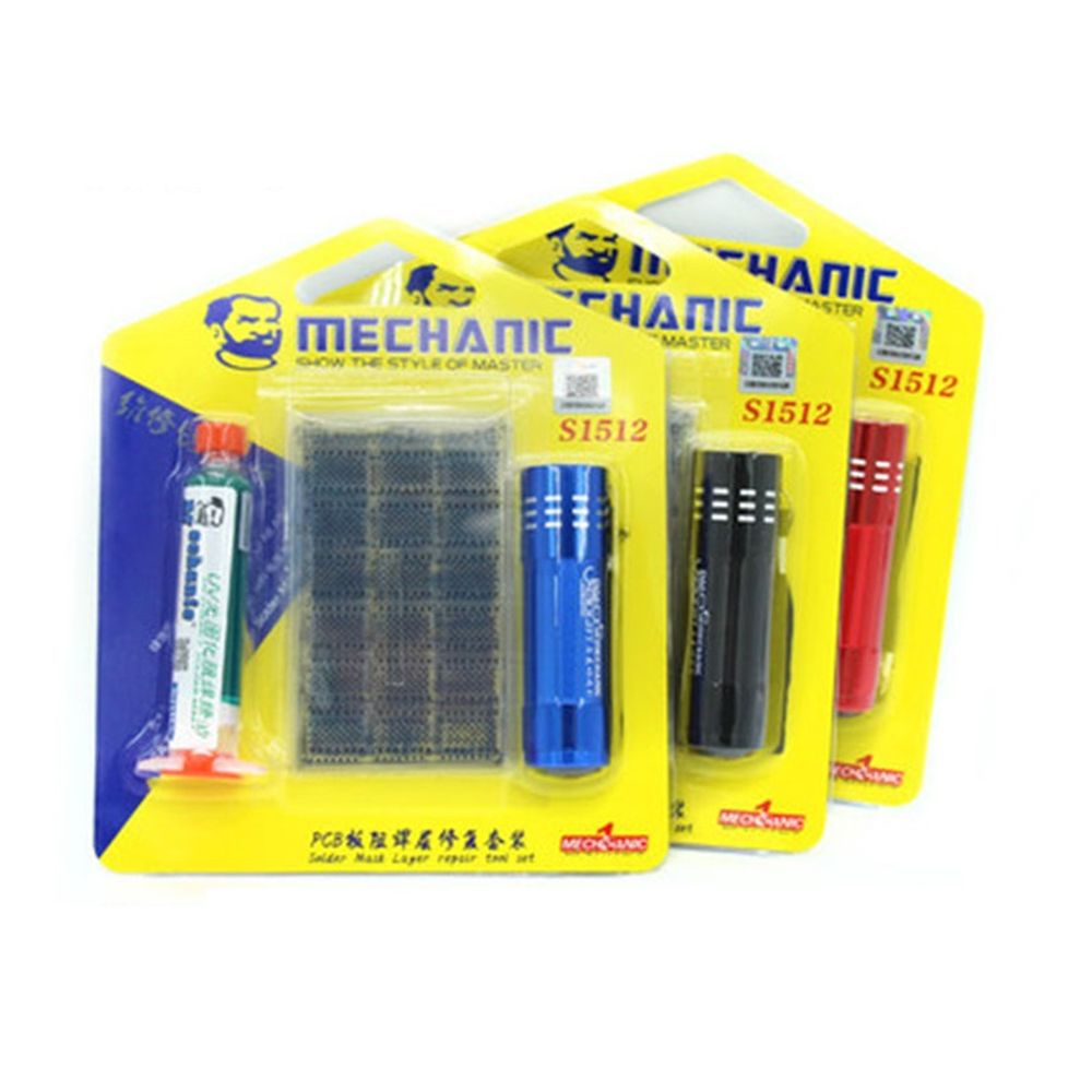 MECHANIC-Solder-Mask-Layer-UV-Lamp-Repair-Tool-Set-BGA-PCB-Solder-Pad-Stencils-for-Mobile-Phone-1322106