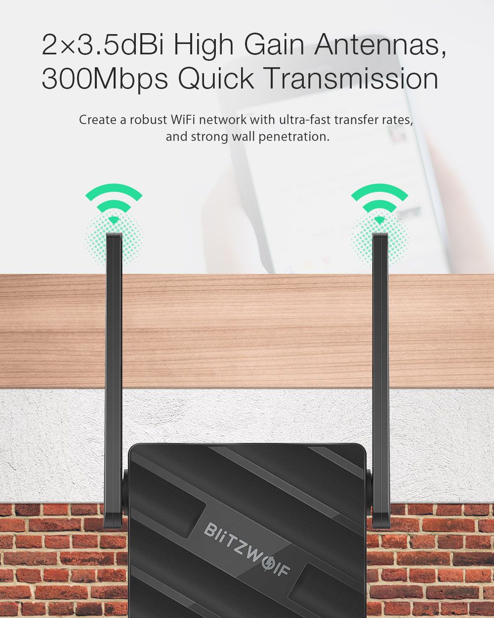 BlitzWolfreg-BW-NET2-Wireless-Repeater-300Mbps-Wireless-Range-Extender-Supports-64-Devices-Portable--1707041