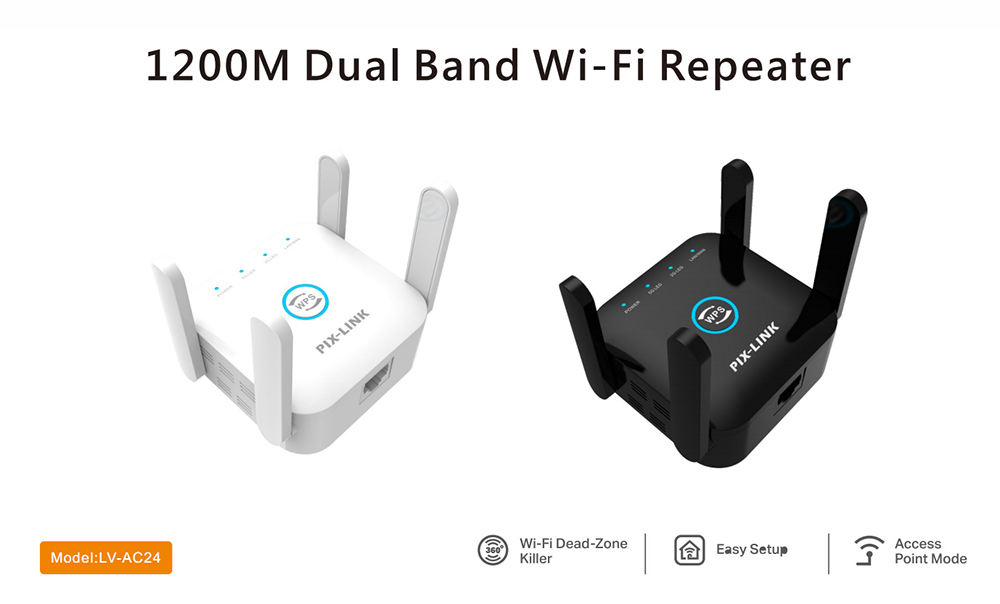 PIXLINK-1200M-Dual-Band-Wifi-Repeater-5G-AP-Wireless-Signal-Booster-Extender-Amplifier-Wifi-Range-Ex-1762373