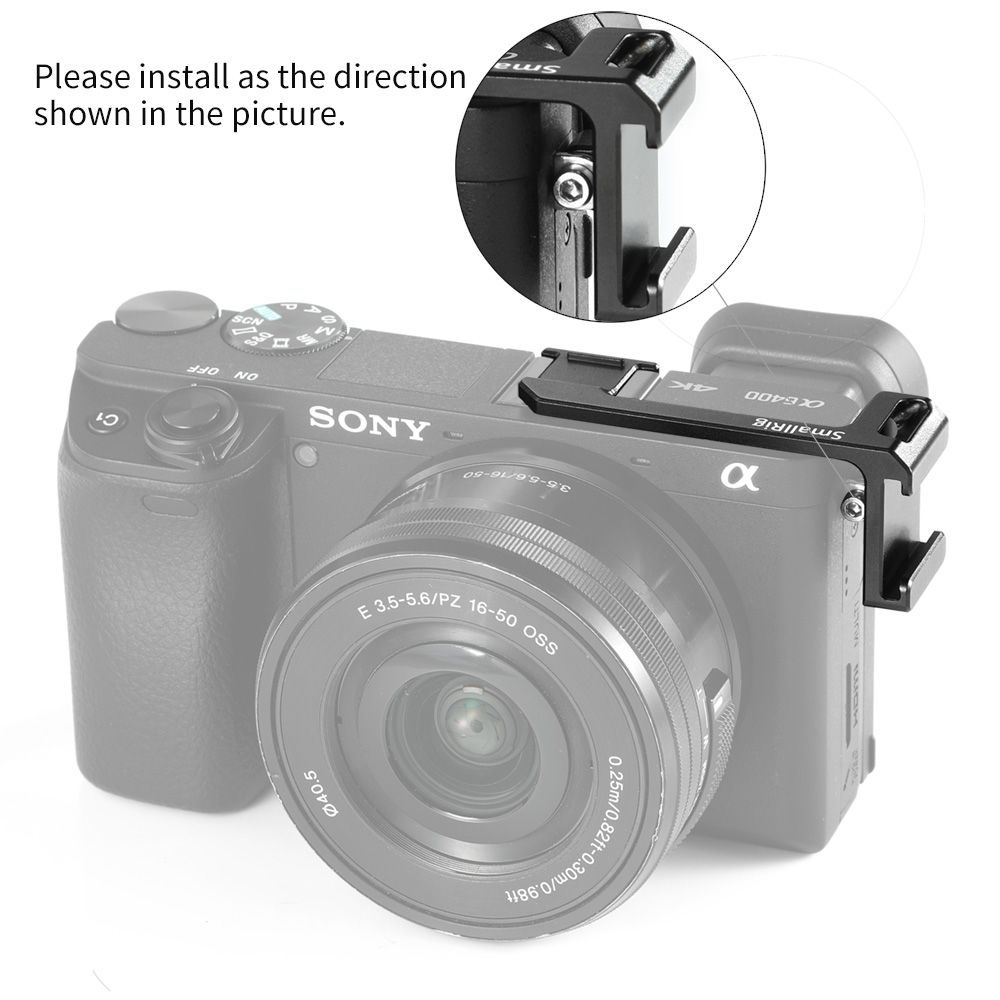 SmallRig-2342-Cold-Shoe-Adapter-Left-Side-for-Sony-A6000-A6300-A6400-A6500-Release-Cold-Shoe-Mount-f-1740119