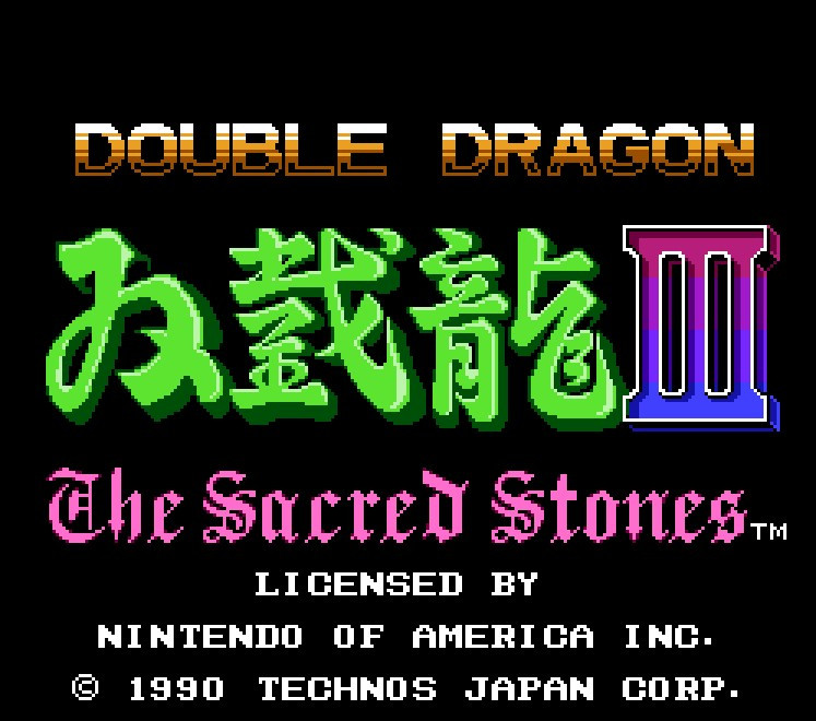 Double-Dragon-III---The-Sacred-Stones-72-Pin-8-Bit-Game-Card-Cartridge-for-NES-Nintendo-1076055