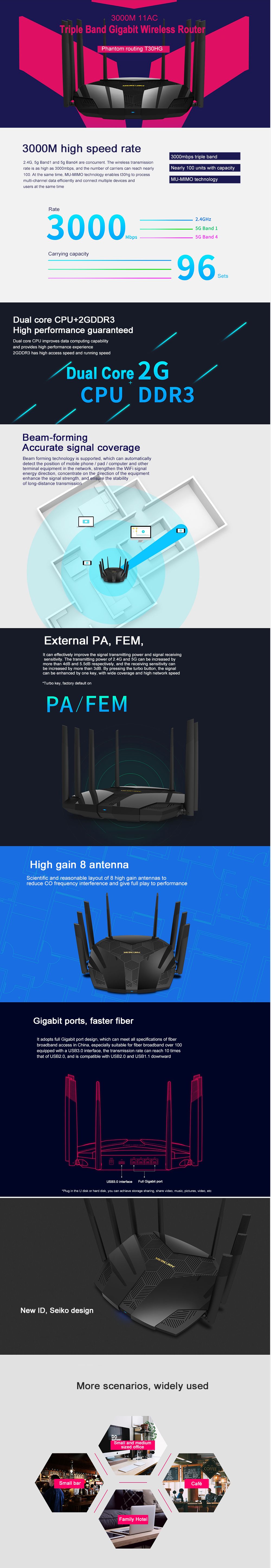 Mercury-3000M-Gigabit-Wireless-Router-Triple-Band-Dual-core-Smart-WiFi-Router-LAN-USB30-Port-8-Anten-1769935