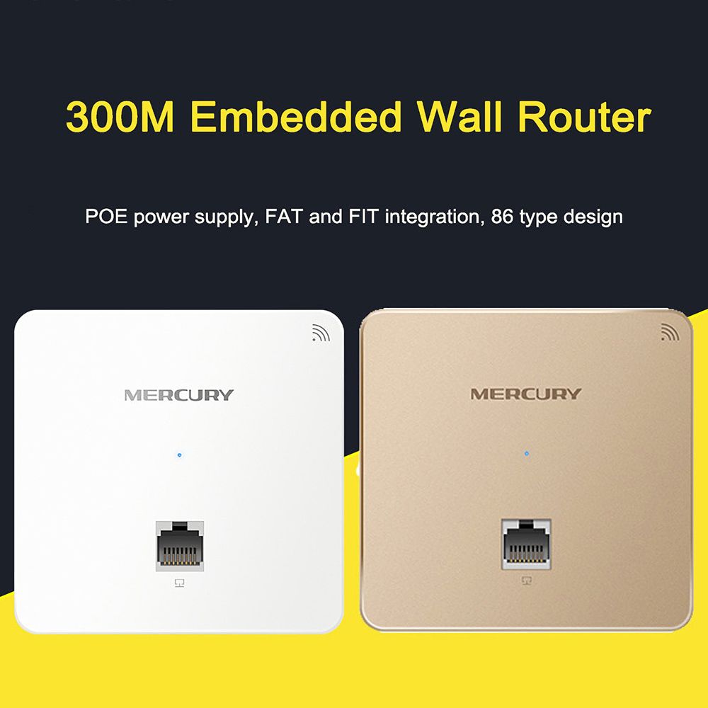 Mercury-300M-Wall-Embedded-Router-86-Wireless-AP-Panel-Router-POE-Power-Supply-WiFi-Repeater-for-Hom-1763124