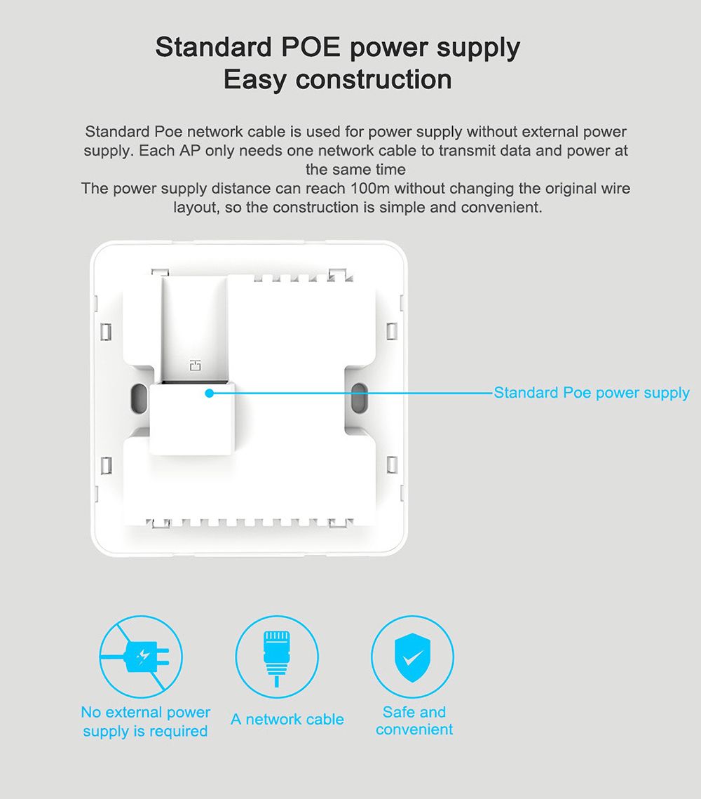 Mercury-300M-Wall-Embedded-Router-86-Wireless-AP-Panel-Router-POE-Power-Supply-WiFi-Repeater-for-Hom-1763124