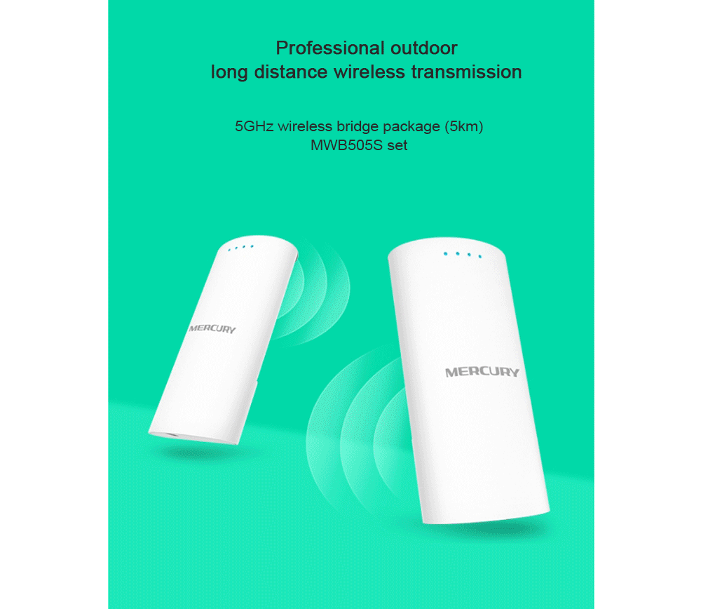 Mercury-Outdoor-Wireless-Bridge-WiFi-Router-5G-Wireless-CPE-Bridge-Monitoring-Network-5km-Distance-N-1750893