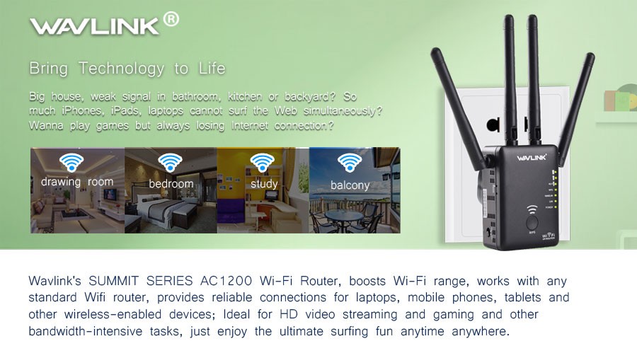 Wavlink-AC1200-1200Mbps-Dual-Band-4x3dBi-External-Antennas-Wireless-WIFI-Repeater-Router-1145453