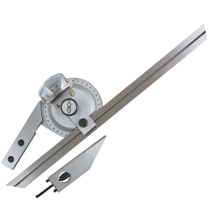 0-360deg-Stainless-Steel-Universal-Bevel-Protractor-Angle-Finder-Angular-Dial-Ruler-Goniometer-with--1137356
