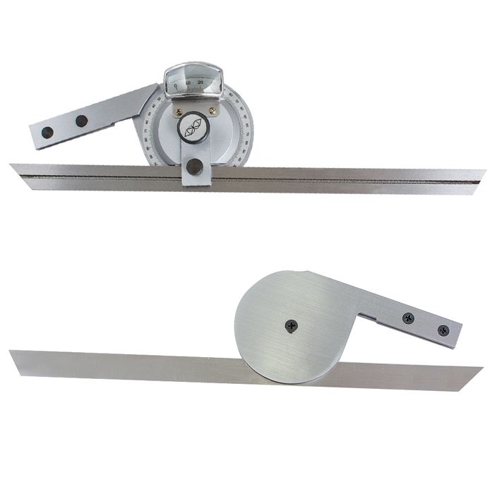 0-360deg-Stainless-Steel-Universal-Bevel-Protractor-Angle-Finder-Angular-Dial-Ruler-Goniometer-with--1137356