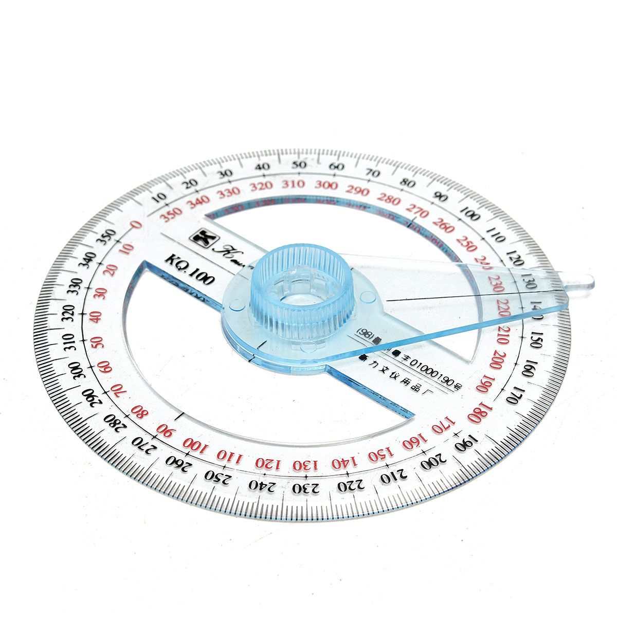 10cm-Plastic-360-Degree-Protractor-Ruler-Angle-Finder-Swing-Arm-School-Office-1052393