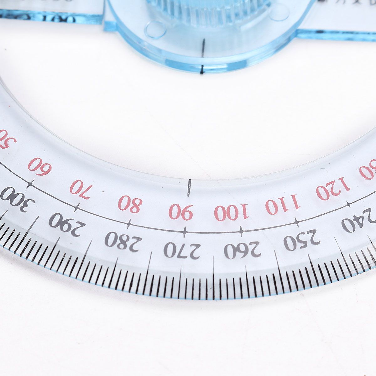 10cm-Plastic-360-Degree-Protractor-Ruler-Angle-Finder-Swing-Arm-School-Office-1052393