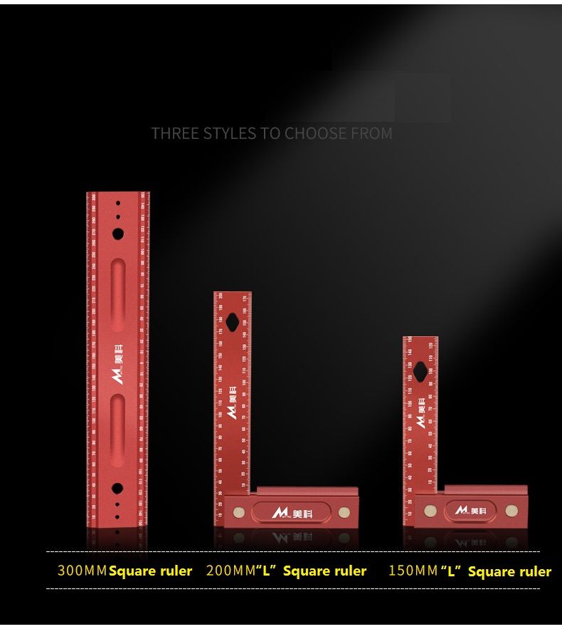 150mm-Aluminum-Alloy-Square-High-Precision-90-Degree-Carpenters-Rule-Marking-Angle-Ruler-Wide-Base-R-1665126