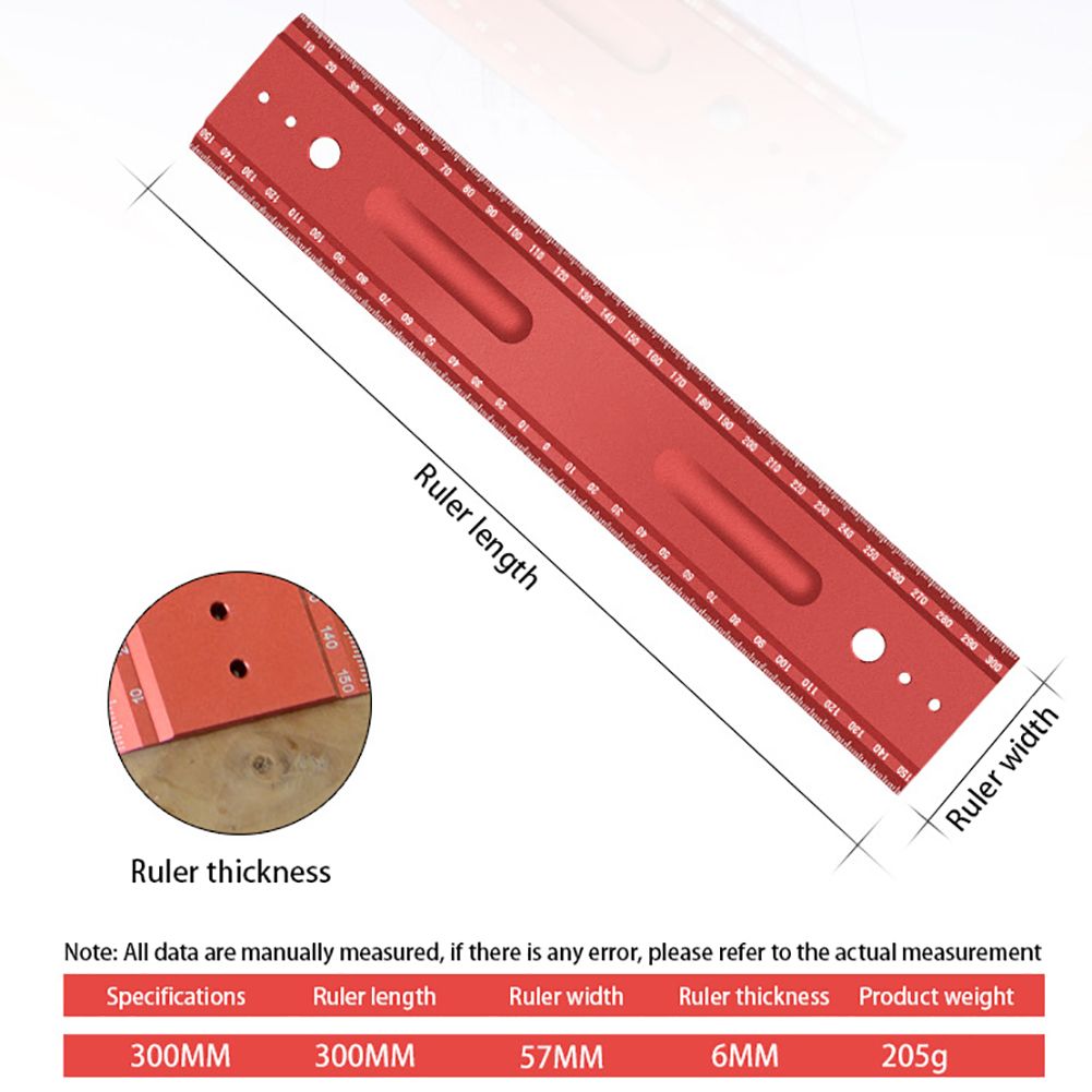 300mm-Carpenters-Right-Angle-Measuring--Ruler-Precision-Double-Sided-Leather-Craft-Cutting-Auxiliary-1665888