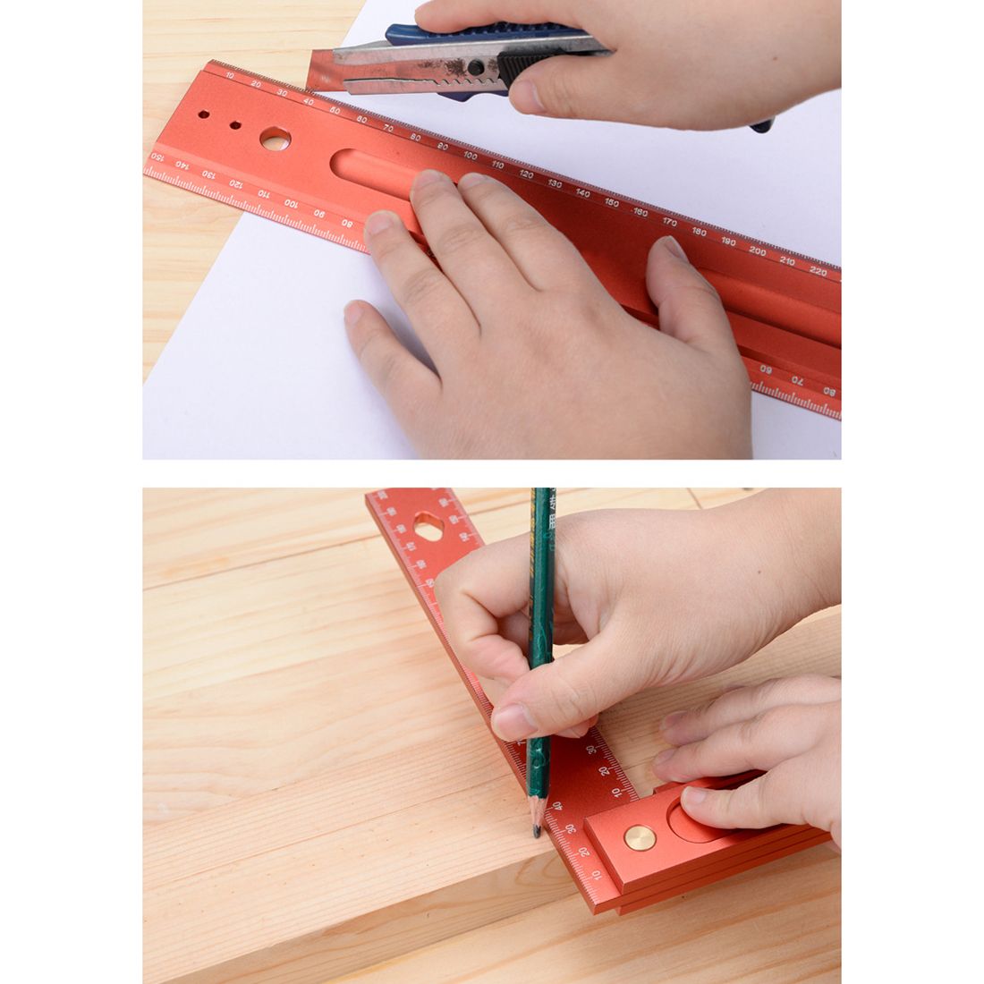 300mm-Carpenters-Right-Angle-Measuring--Ruler-Precision-Double-Sided-Leather-Craft-Cutting-Auxiliary-1665888