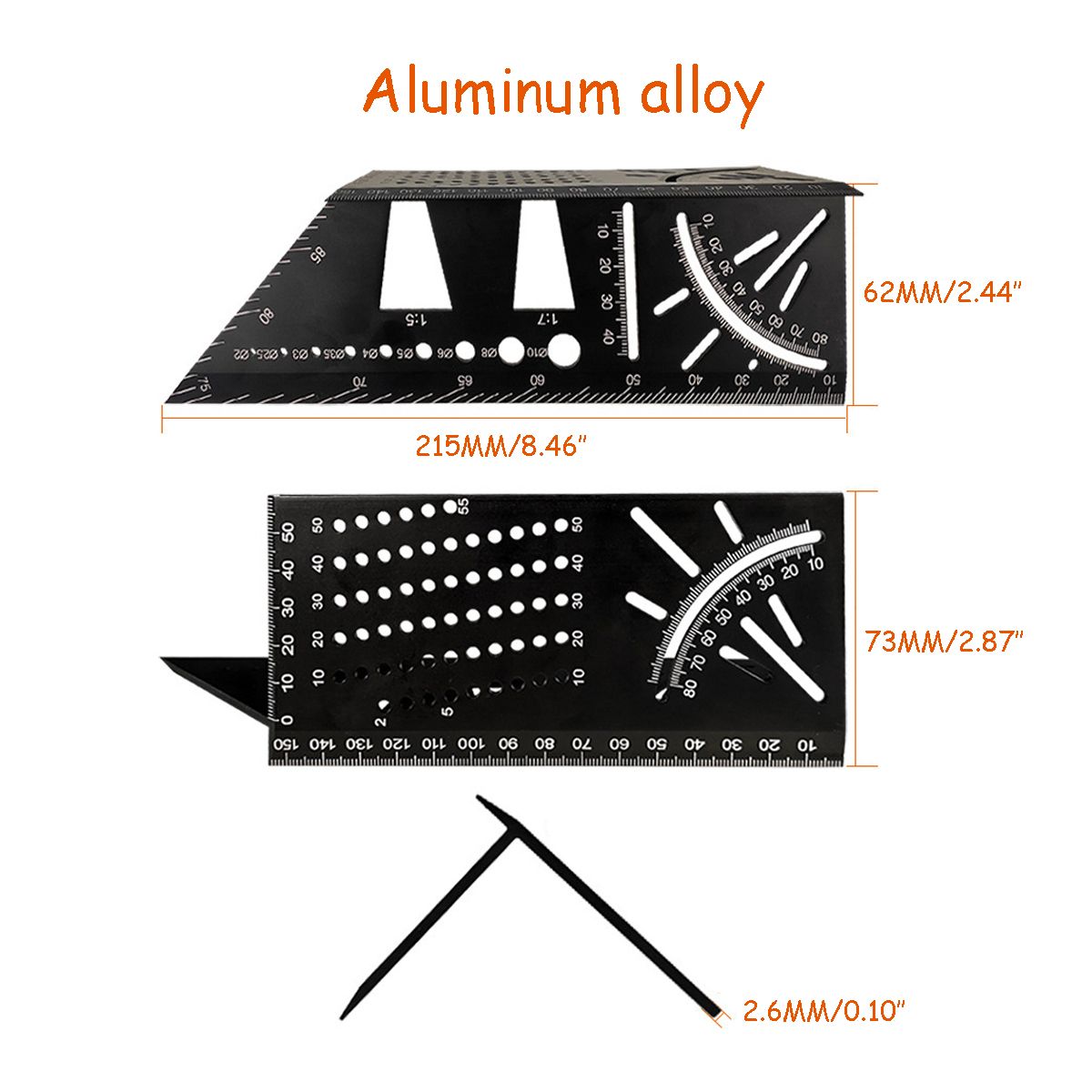 3D-Woodworking-45deg90deg-Angle-Measuring-Aluminum-Alloy-Square-Size-Measure-Tool-Gauge-Ruler-For-Dr-1553774