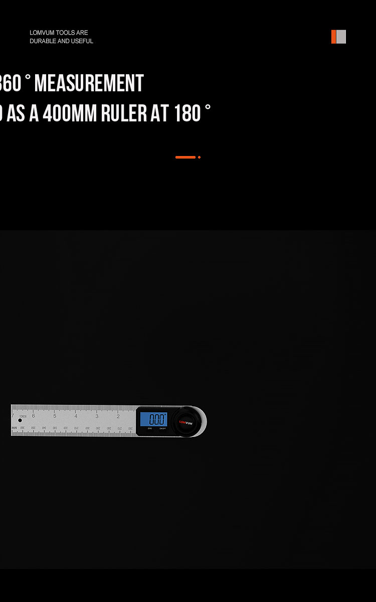 LOMVUM-Digital-Protractor-Angle-Ruler-400mm-360-Degree-Angle-Measuring-Metric-British-System-LCD-Gon-1708469