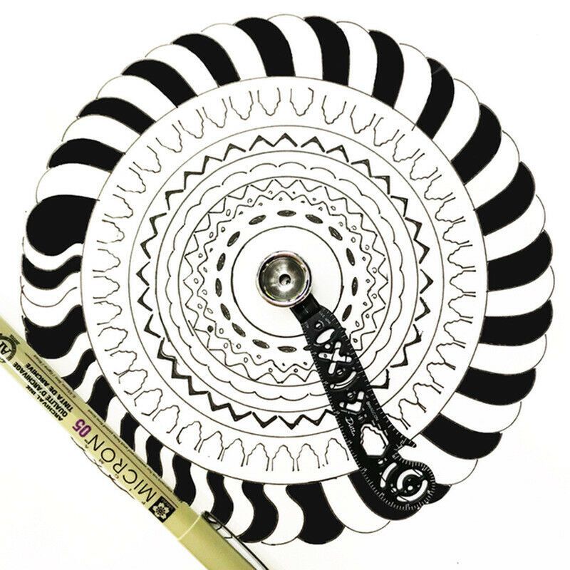 Magcon-Tool-Design-Drawing-Curved-Metallic-Ruler-Mini-Compass-Protractor-Combo-Circles-Drawing-Patte-1509380