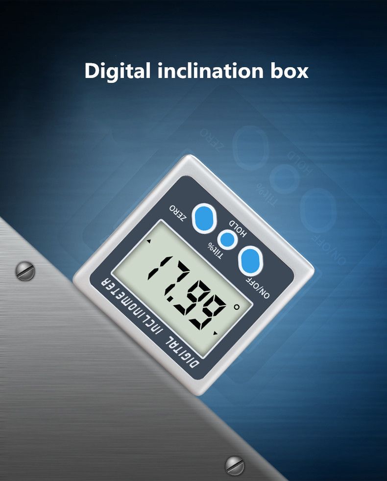 MetalPlastic-Digital-Display-Inclination-Box-Grade-Level-Protractor-Magnetic-Angle-Ruler-4x90deg-Dig-1753805