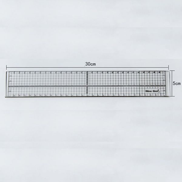 NINE-SEA-30cm-Patchwork-Ruler-Aligned-Cutting-Metallic-Edge-Ruler-1011114