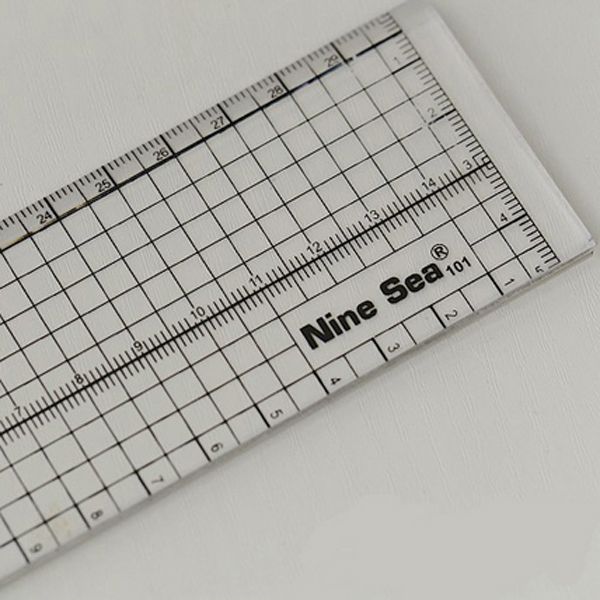 NINE-SEA-30cm-Patchwork-Ruler-Aligned-Cutting-Metallic-Edge-Ruler-1011114