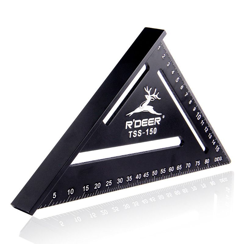 RDEER-150mm-Angle-Ruler-Aluminun-Alloy-Triangle-Ruler-For-DIY-Home-Builders-Artists-Woodworking-Meas-1587644