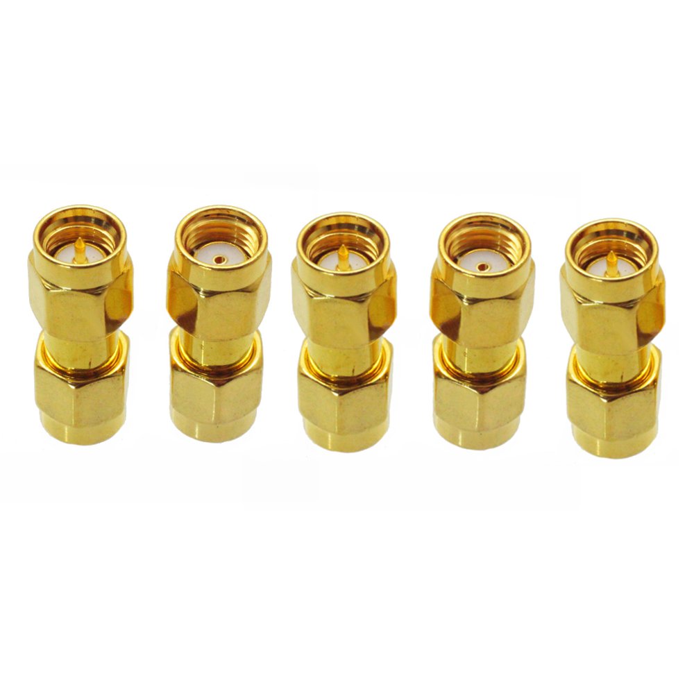 5PCS-SMA-Male-to-RP-SMA-Male-Adaptor-RF-Connector-Straight-For-FPV-RC-Drone-1217580