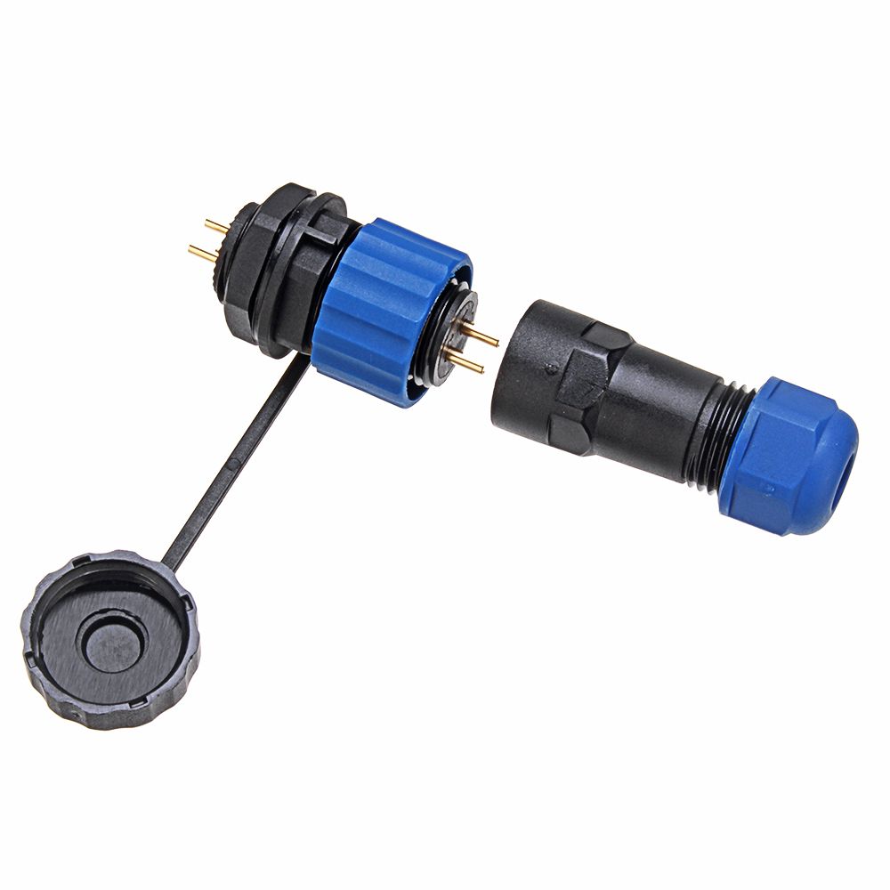 SP16-IP68-Waterproof-Connector-Male-Plug-amp-Female-Socket-2-Pin-Panel-Mount-Wire-Cable-Connector-Av-1528349