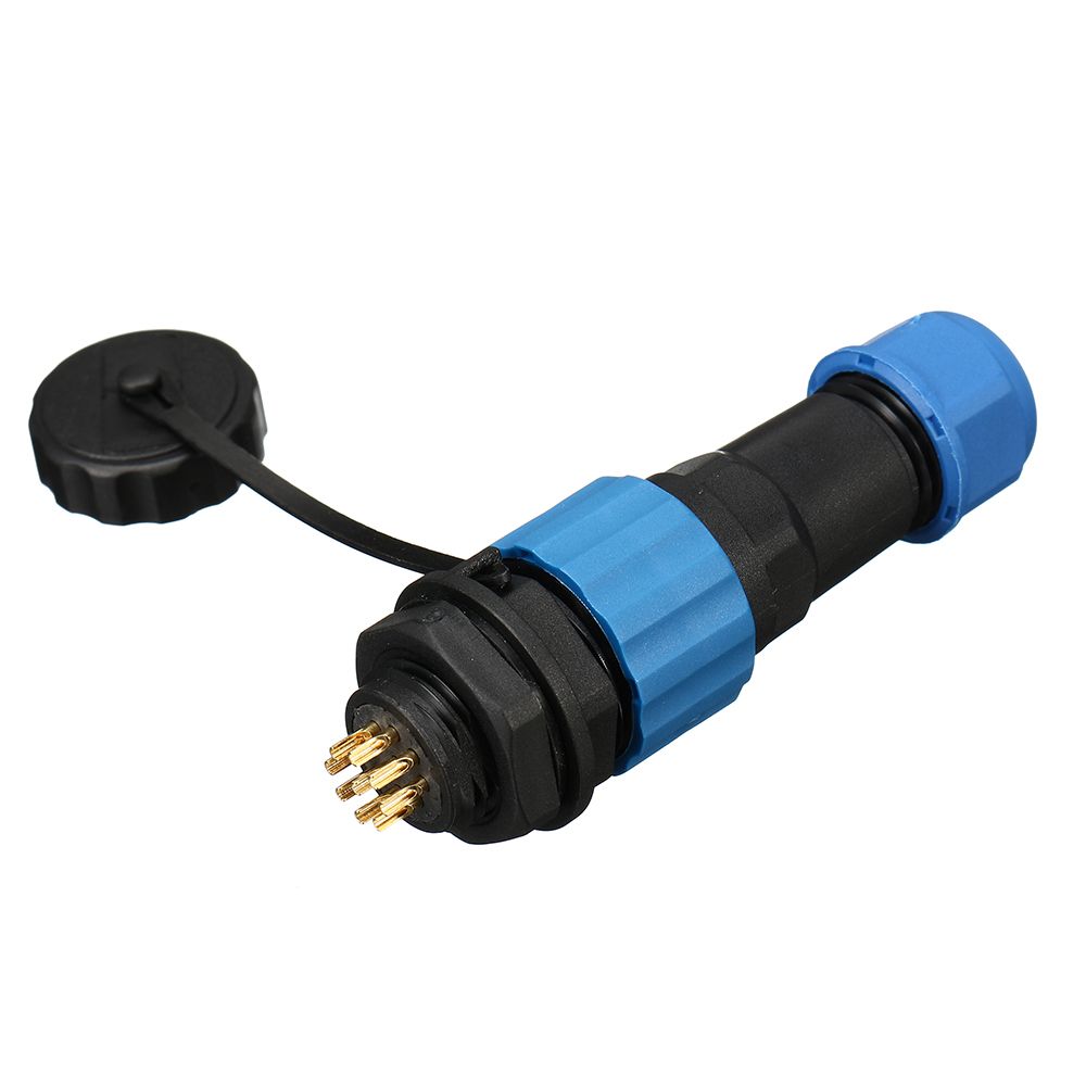 SP16-IP68-Waterproof-Connector-Male-Plug-amp-Female-Socket-9-Pin-Panel-Mount-Wire-Cable-Connector-Av-1538005