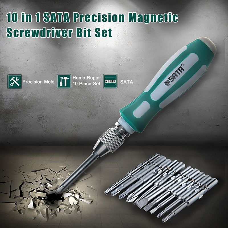 10-in-1-SATA-Precision-Magnetic-Screwdriver-Bit-Set-Repair-Hand-tool-DY06105-1564198