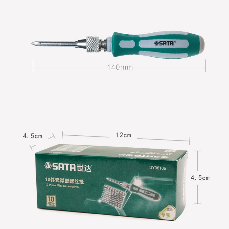 10-in-1-SATA-Precision-Magnetic-Screwdriver-Bit-Set-Repair-Hand-tool-DY06105-1564198