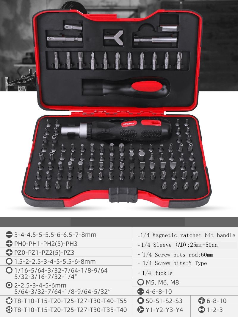 101Pcs-Ratchet-Screwdriver-635mm-Screw-Driver-Set-Household-DIY-Driver-Tool-1553264