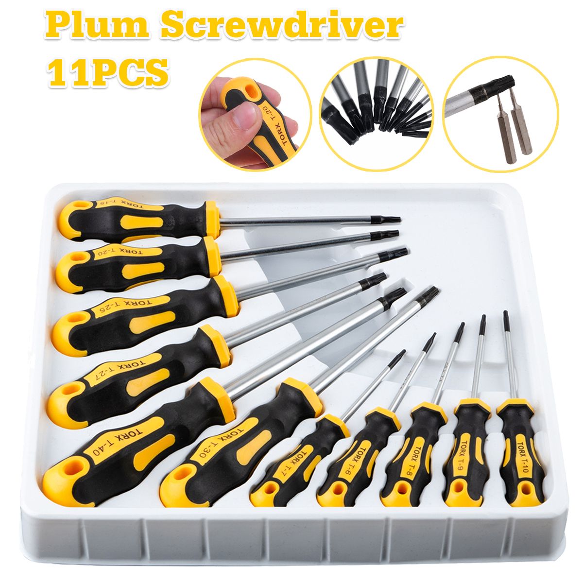 11Pcs-Torx-Chrome-Vanadium-Steel-Screwdriver-Magnetic-Tip-Repair-Hand-Tool-Set-1506658