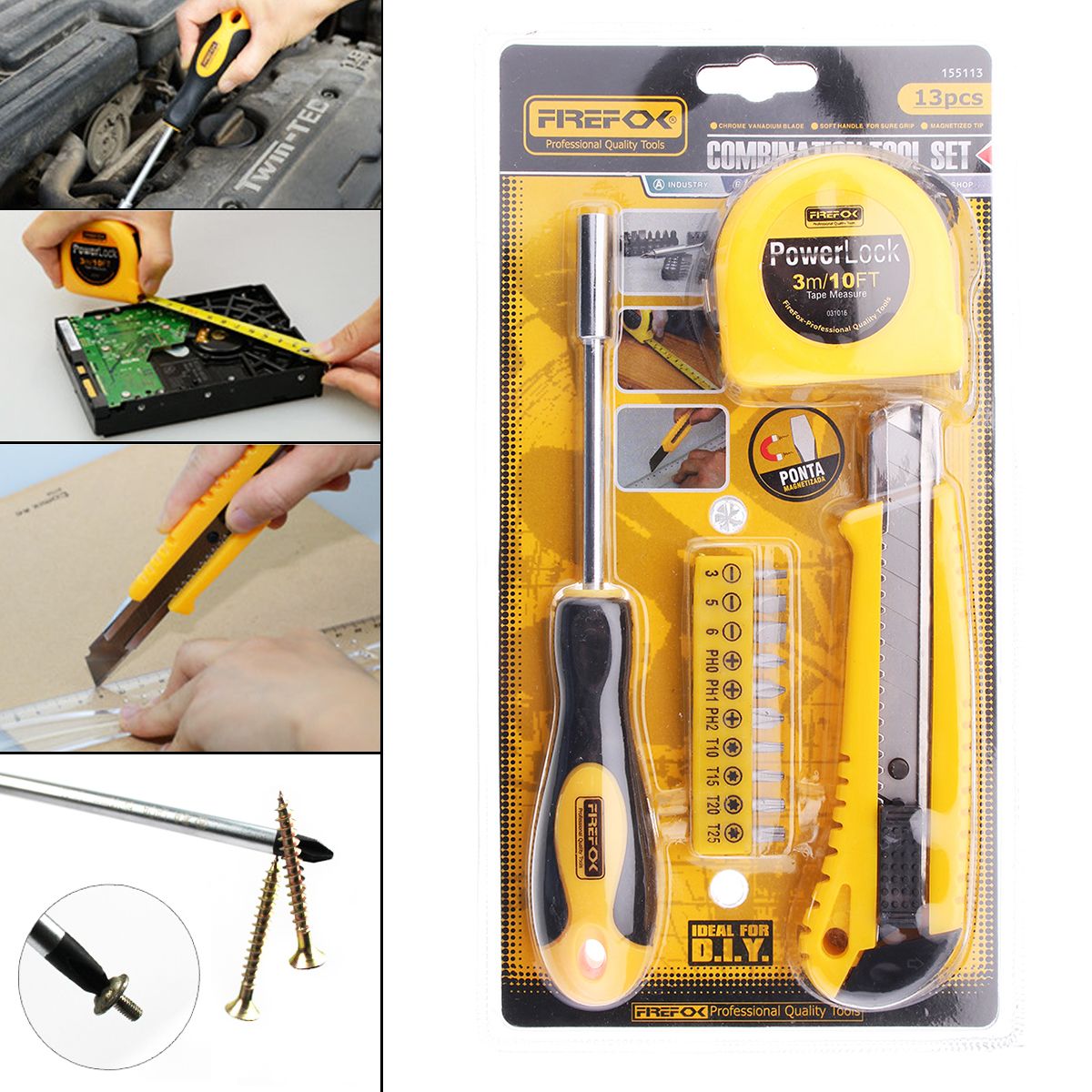 13Pcs-DIY-Household-Hand-Tool-Kit-Maintenance-Repair-Kits-Tape-Measure-Screwdriver-Cutter-Tool-1272087