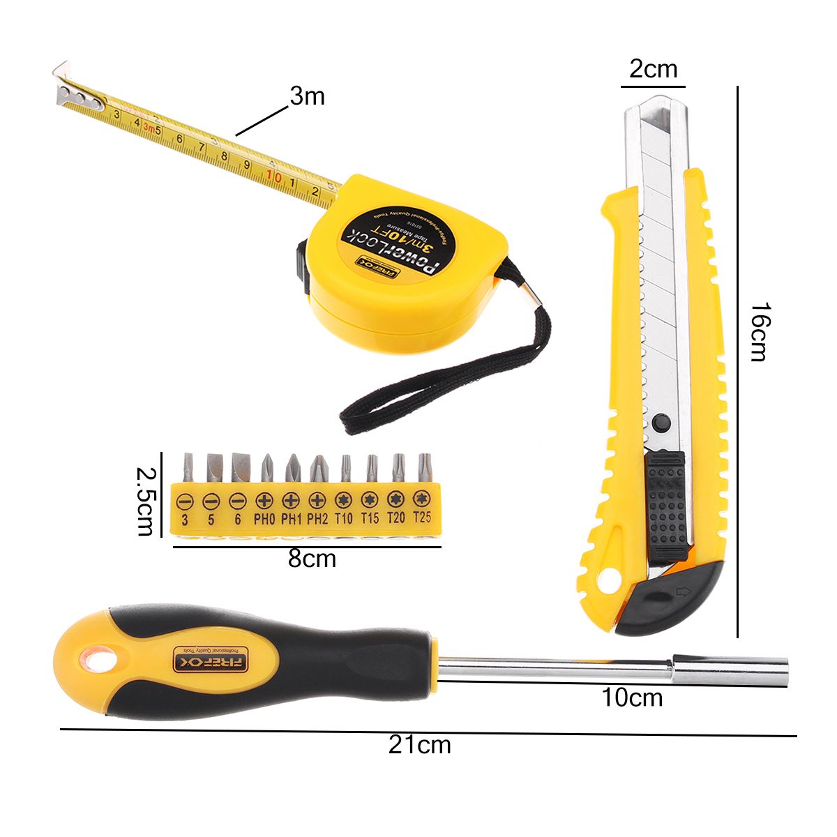 13Pcs-DIY-Household-Hand-Tool-Kit-Maintenance-Repair-Kits-Tape-Measure-Screwdriver-Cutter-Tool-1272087