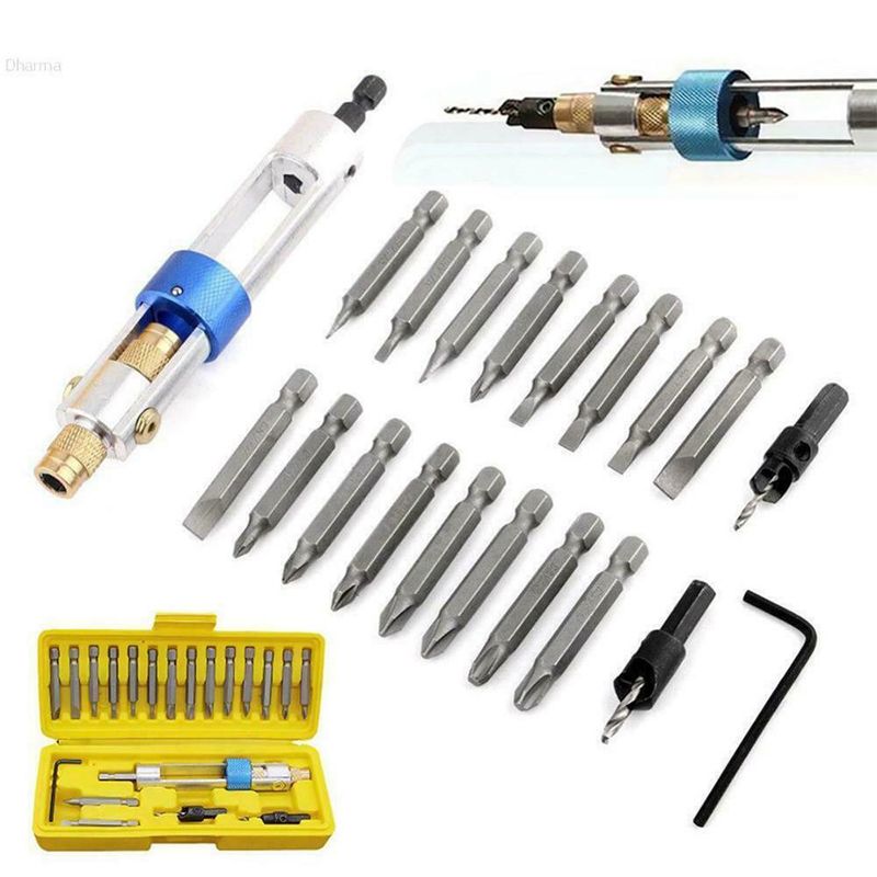 20pcsSet-Countersink-Drill-Bit-HSS-Screwdriver-Tools-Drill-Driver-Kit-Flip-Drive-Portable-LZ-1625888