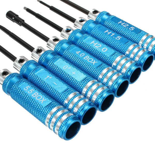 7PCS-BlackBlue-Stainless-Steel-Hex-Screwdriver-Screwdriver-Kit-Repairing-Hand-Tool-1110256