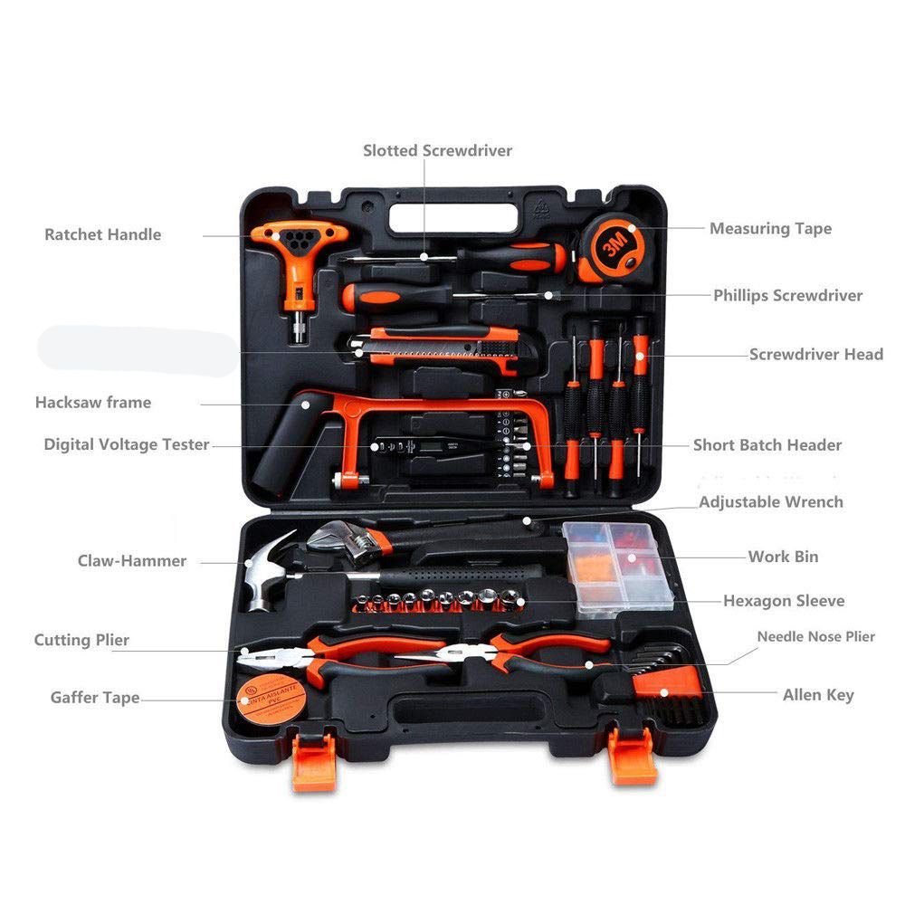 82Pcs-Screwdriver-Wrench-Socket-Pliers-Hammer-Home-Hardware-Combination-Kit-Maintenance-DIY-Tool-1434050