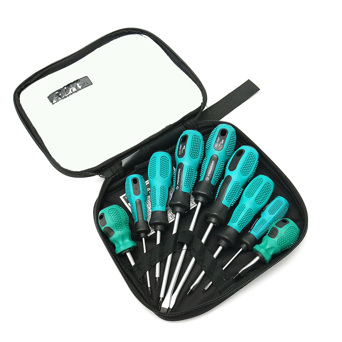 9Pcs-Chrome-Vanadium-Steel-Slotted-amp-Phillips-Screwdriver-Tool-Set-Magnetic-Tip-1266098